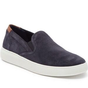 Vince Doral slip on sneakers navy blue suede leather 8.5